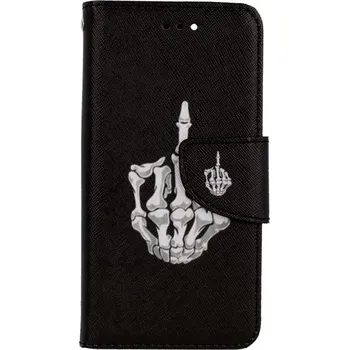 Pouzdro na mobilní telefon Pouzdro iPhone SE 2020 knížkové Kostlivec (kryt neboli obal na iPhone SE 2020)