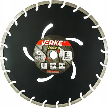 Řezný kotouč Kotouč řezný diamantový segmentový 350x3,4x25,4mm, Verke V44310