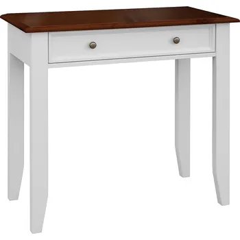 Toaletní stolek KATMANDU Toaletní stolek Belluno Elegante, bílá, ořech, masiv, rozměr 85x93x45cm