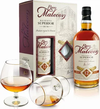 Rum Malecon Reserva Superior 12 y.o. 40 % 0,7 l + 2x sklo
