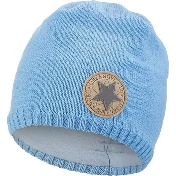 Kojenecká čepice Little Angel Čepice pletená hladká Outlast ® - sv.modrá Vel. 2 (38-41 cm)