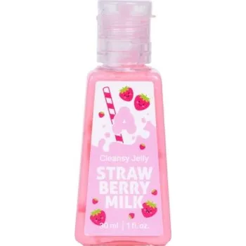 Péče o ruce NOT SO FUNNY ANY Cleansy Jelly - Strawberry Milk čistící želé na ruce 30 ml