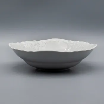Talíř BERNADOTTE, Porcelánová Mísa kompotová 23 cm, bílá, Thun