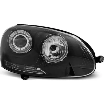 Přední světlomet TUNING-TEC Přední světla VW Golf V 03-09 Angel Eyes - černé