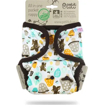 Plenkové kalhoty Petit Lulu s.r.o. Houbičky - All In One kapsová plena pat