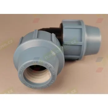 Plastová svěrná spojka - tvarovka koleno 20mm