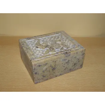 Šperkovnice Šperkovnice vyřezávaná - mastek obdélník s12