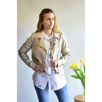 Dámská bunda Laura Jo 20011 bunda barva: zlatá, velikost: L
