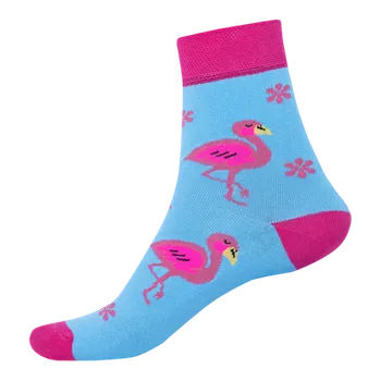 Pánské ponožky Ponožky - Plameňák - velikost 39-42 (Velikost 39-42)