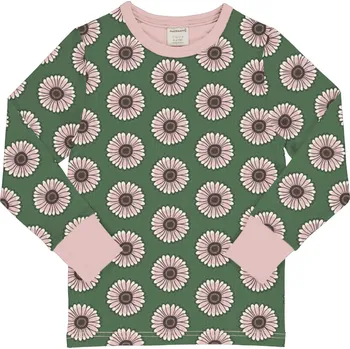 Dívčí tričko Dětské triko s dlouhým rukávem Růžové květy Maxomorra Velikost: 86/92