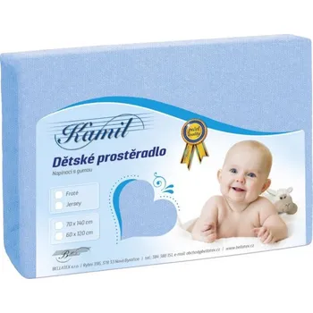Prostěradlo Bellatex Dětské jersey prostěradlo sv.modrá 60x120 cm