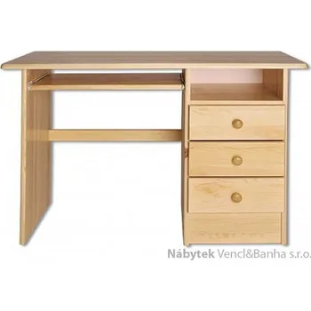 Psací stůl Drewmax dřevěný psací stůl, PC stolek z masivního dřeva BR106 pacyg
