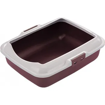 Nobby Nízká Toaleta Pro Kočky 50X40x16cm Červená