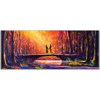 Malvis ® Obraz večerní romance Velikost (šířka x výška): obdélník - 100x45 cm