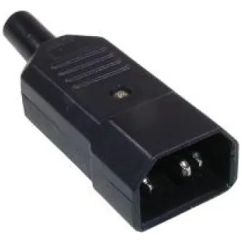 Elektrická vidlice Různí výrobci Konektor IEC C14 vidlice na kabel 10A/250VAC GST749