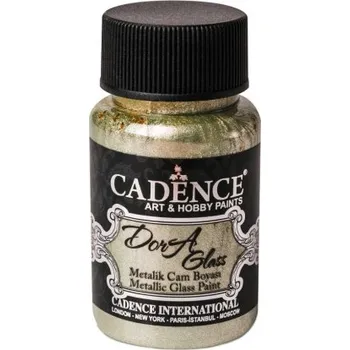 Speciální výtvarná barva Metalická barva na sklo Dora Glass platinová platinium 50 ml -