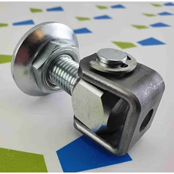 Cais HN16 regulovatelný navařovací pant na křídlové brány, s otočnou maticí, závit M16