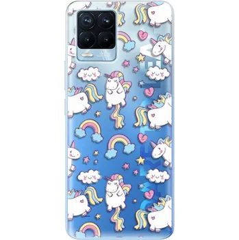 Pouzdro na mobilní telefon Odolné silikonové pouzdro iSaprio - Unicorn pattern 02 - Realme 8 / 8 Pro