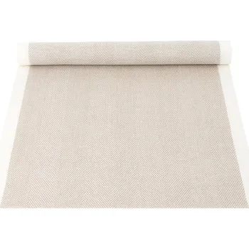 ubrus Lapuan Kankurit Lněný běhoun Iida 43x150, len / bílý