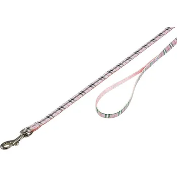 Vodítko pro psa Nobby Tartan Vodítko 120Cm / 10Mm Růžová