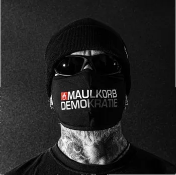 rouška Thor Steinar - obličejová maska / rouška Maulkorb Demokratie Barva: Černá