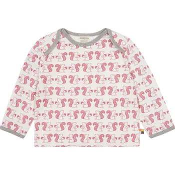 Dívčí tričko Dětské triko s dlouhým rukávem Vererka růžová loud + proud Velikost: 62/68