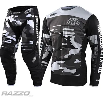 MX komplet TroyLeeDesigns GP Formula Camo Black Gray Set 2022