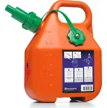 Kanystr na benzín, 6 l, oranžový