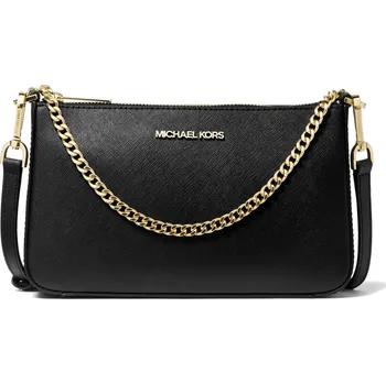 Módní doplněk Michael Kors Jet Set Medium Saffiano Leather Crossbody Bag Black