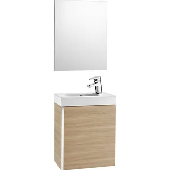 Koupelnový nábytek Pack Mini - skříňka 45 cm a zrcadlo, dub A855865155