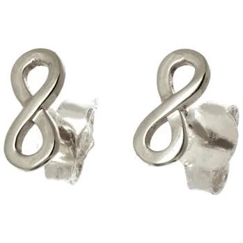 Náušnice Náušnice z bílého zlata nekonečno NA0749BF + Dárek zdarma