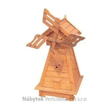 Zahradní dekorace dřevěná dekorace, dřevěný zahradní dekorační větrný mlýn drewfilip 68