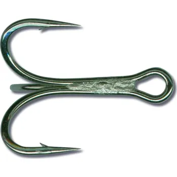 36329NP-BN-2, trojháčik, 6ks, Mustad veľ. 2, barva black nickel