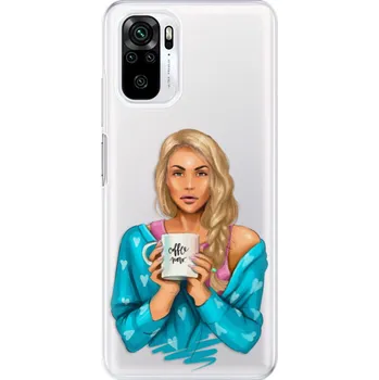 Pouzdro na mobilní telefon Odolné silikonové pouzdro iSaprio - Coffe Now - Blond - Xiaomi Redmi Note 10 / Note 10S
