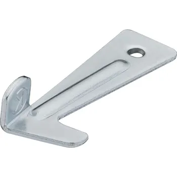 Nábytkové kování C - upínací háček 50mm povrch bílý zinek