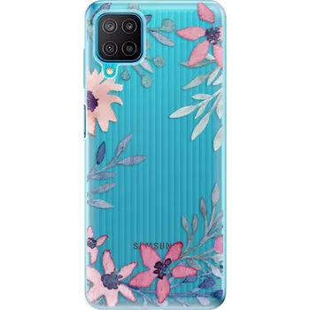 Pouzdro na mobilní telefon Odolné silikonové pouzdro iSaprio - Leaves and Flowers - Samsung Galaxy M12