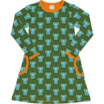Dívčí šaty Dívčí šaty s dlouhým rukávem Robot Maxomorra Velikost: 86/92