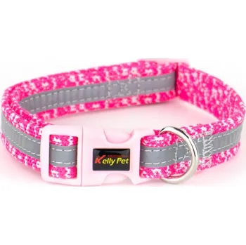 Obojek pro psa Vsepropejska Pied reflexní obojek pro psa | 20 - 68 cm Barva: Růžová, Obvod krku: 36 - 65 cm