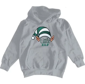 Pánská mikina Dětská mikina s kapucí s potiskem Little elf dětské