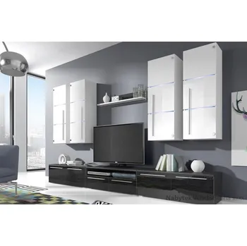 Obývací pokoj sestava nábytku obývací stěna z dřevotřísky Bari karol