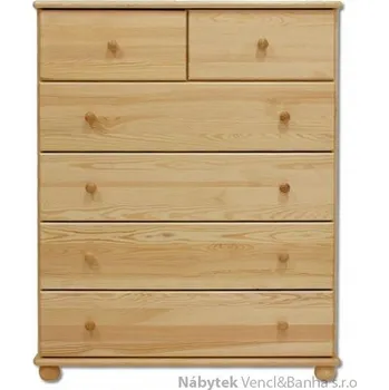 Ložnice Drewmax Dřevěná komoda, prádelník z masivního dřeva borovice KD113 Pacyg