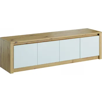 Komoda Eoshop Komoda Kypr D4K, bílá / dub artisan, lamino