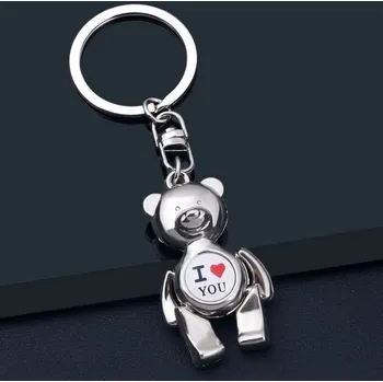 Přívěsek na klíče zamilovaný medvídek