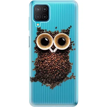 Pouzdro na mobilní telefon Odolné silikonové pouzdro iSaprio - Owl And Coffee - Samsung Galaxy M12