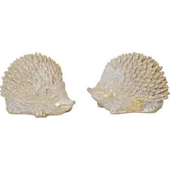 Dekorativní ježek z polyresinu balení 6 ks zlatý, 4x4,5x7 cm, mix druhů