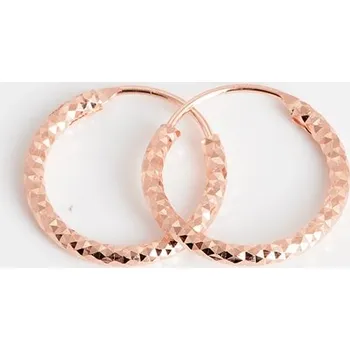 Náušnice Stříbrné pozlacené naušnice kroužky SVLE0216XD5R020