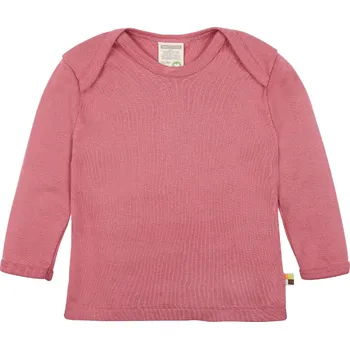 Dětské triko s dlouhým rukávem Tmavě růžová loud + proud Velikost: 74/80