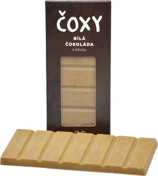 Čokoláda Natural Jihlava Čoxy bílá čokoláda s kávou a xylitolem 50 g