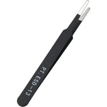 Kosmetická pinzeta Amazing Art pinzeta ESD - 13 délka 12 cm černá