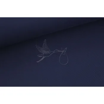 Náplet žebrovaný - Tmavě modrá (navy)